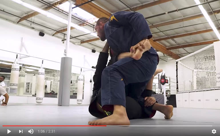 LEANDRO LO & CYBORG SPARRING AT RVCA HQ