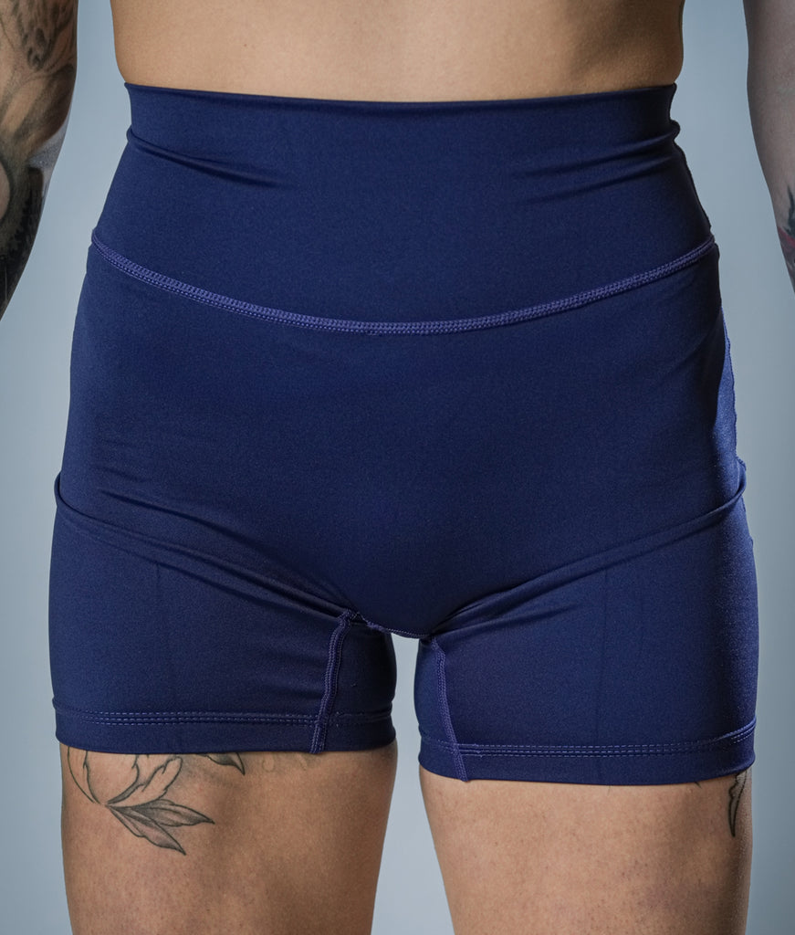 Tribe Women's Navy Compression Shorts - War Tribe