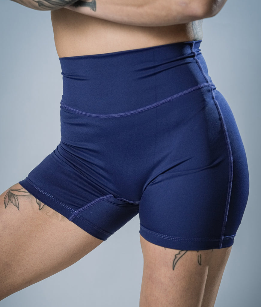 Tribe Women's Navy Compression Shorts - War Tribe