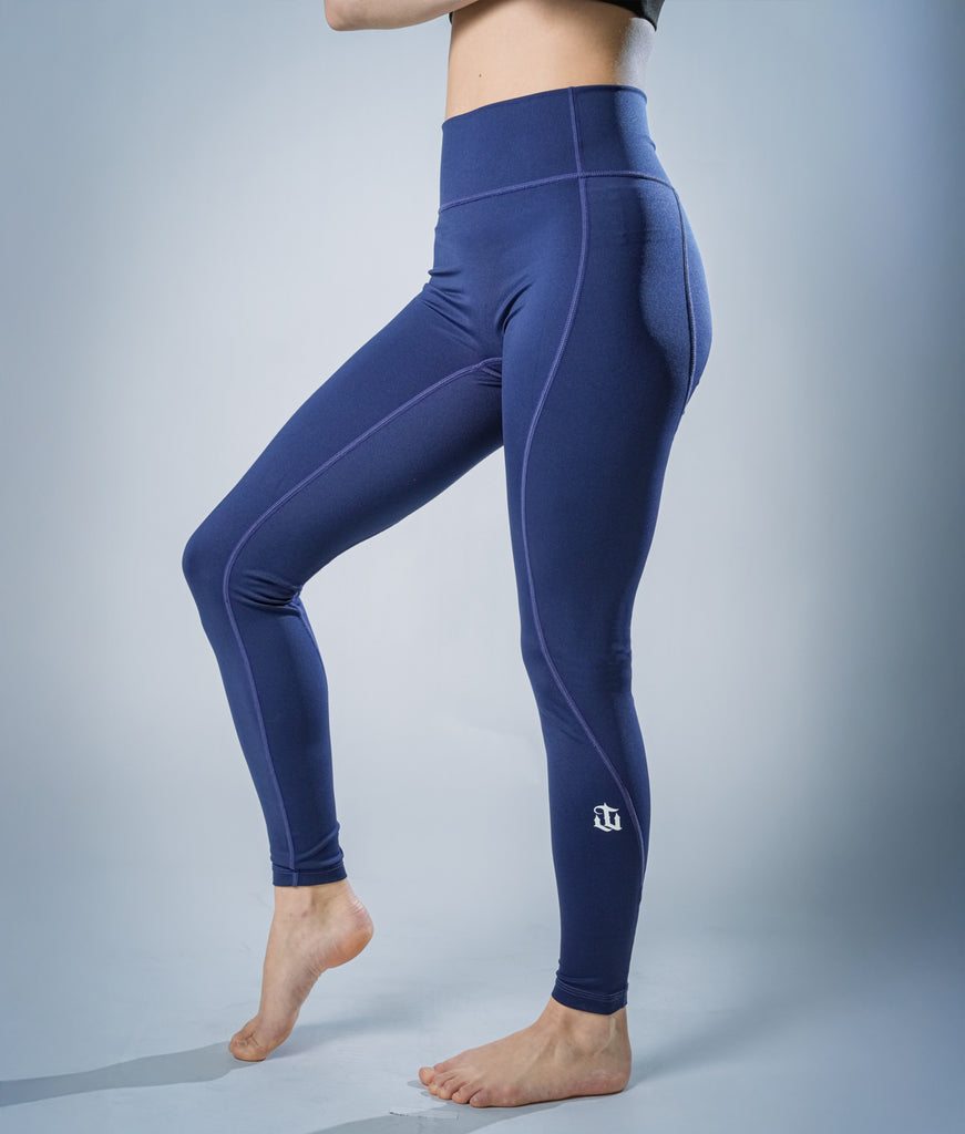 Tribe Women's Navy Standard Waisted Leggings - War Tribe