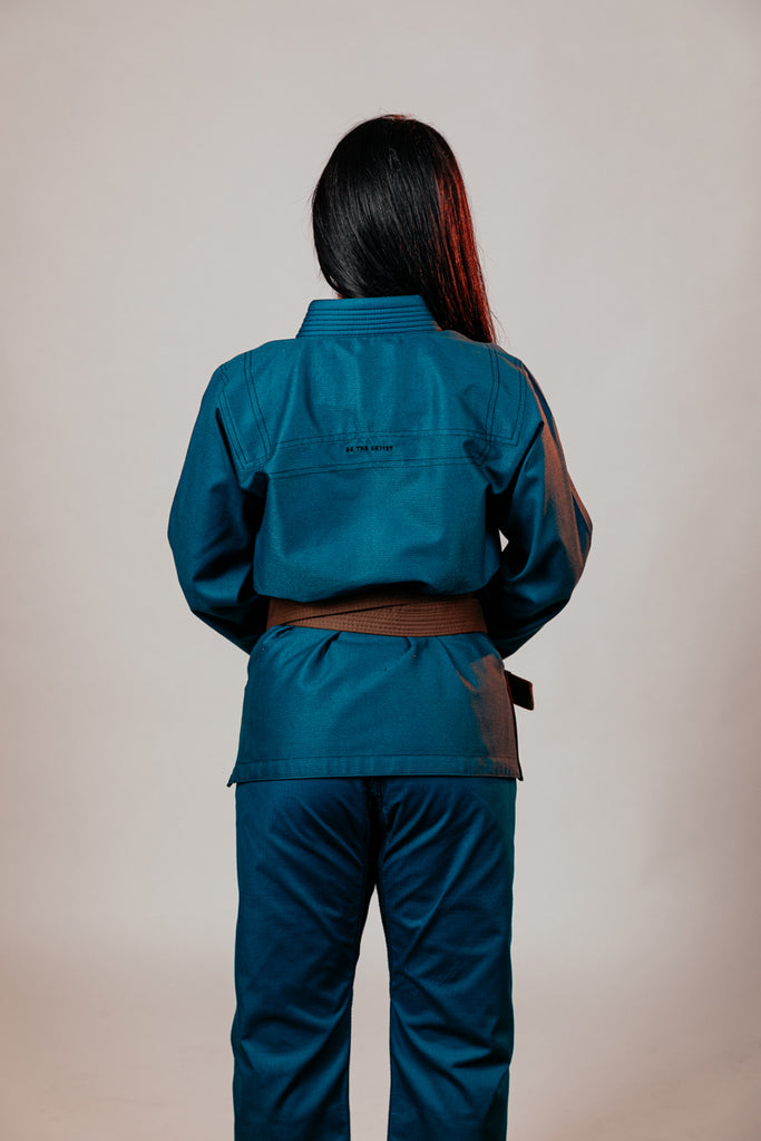 Women's Spectrum Dark Turquoise Jiu Jitsu Gi - War Tribe