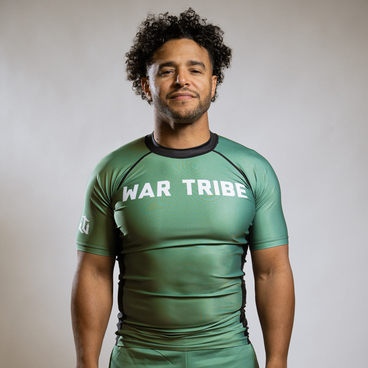 Elite : Green BJJ Rash Guard | War Tribe